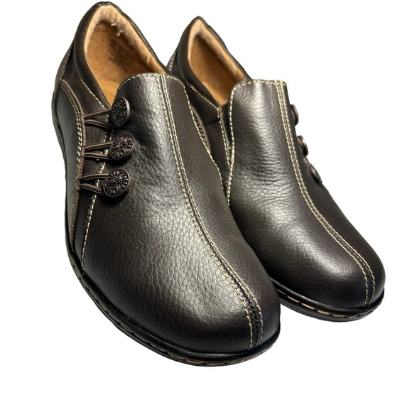 Thom McAn Melba Brown Leather Slip On Loafers Sz 7.5 - Picture 3 of 11